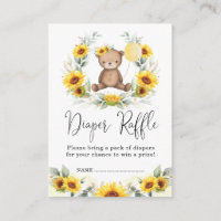 Zonnebloem Teddy Bear Floral Wreater Diaper Raffle