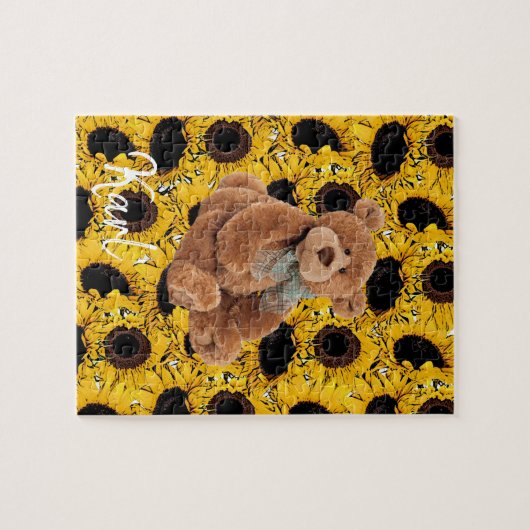 Zonnebloem Teddy Bear Puzzles Legpuzzel (Horizontaal)