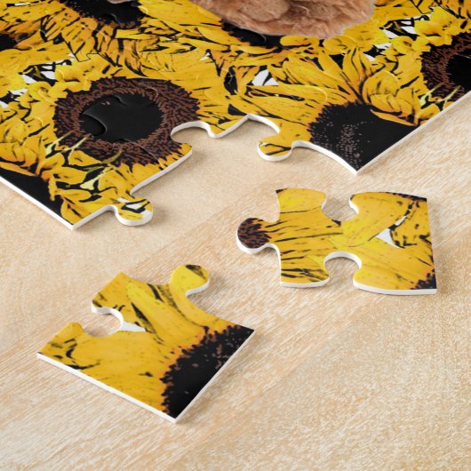 Zonnebloem Teddy Bear Puzzles Legpuzzel (Zijkant)