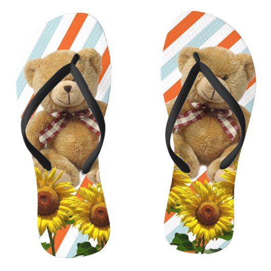 Zonnebloem Teddy Bear Teenslippers (Voetbed)