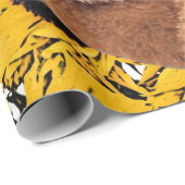 Zonnebloem teddybeer mat inpakpapier (Rol Hoek)