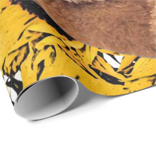 Zonnebloem teddybeer mat inpakpapier (Rol Hoek)