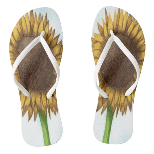 zonnebloem teenslippers (Voetbed)