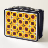 Zonnebloem Tegel Pattern Lunchbox (Voorkant)