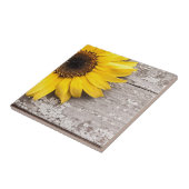 Zonnebloem Tegeltje (Zijkant)