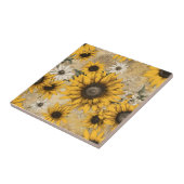 Zonnebloem Tegeltje (Zijkant)