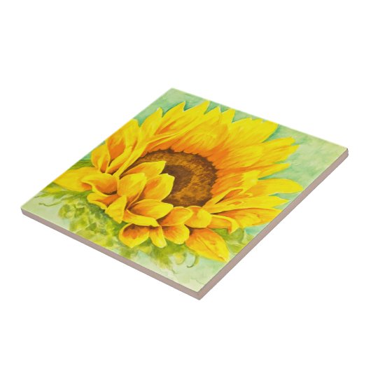 Zonnebloem Tegeltje (Zijkant)