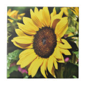 Zonnebloem tegeltje (Voorkant)