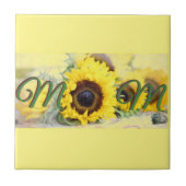 Zonnebloem Tegeltje (Voorkant)