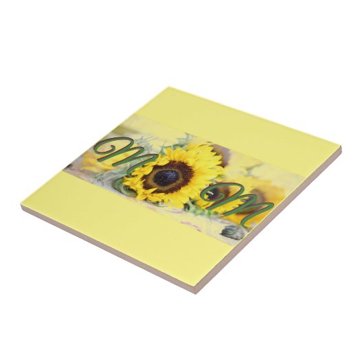 Zonnebloem Tegeltje (Zijkant)