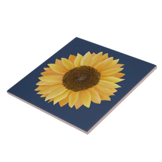 Zonnebloem Tegeltje (Zijkant)