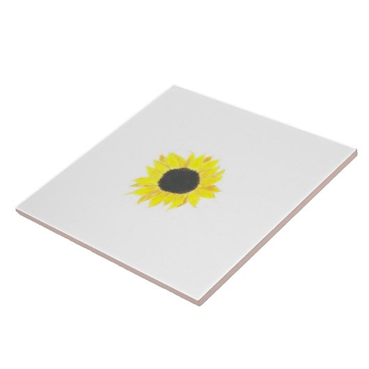 Zonnebloem Tegeltje (Zijkant)