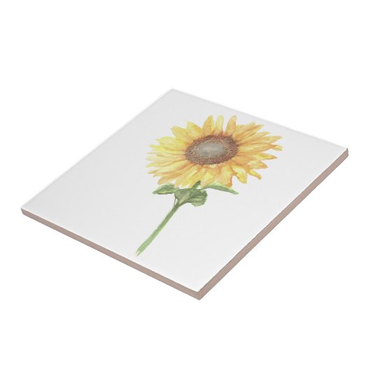 Zonnebloem Tegeltje (Zijkant)