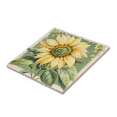 Zonnebloem Tegeltje (Zijkant)