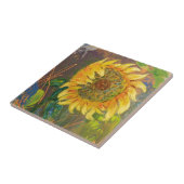 zonnebloem tegeltje (Zijkant)
