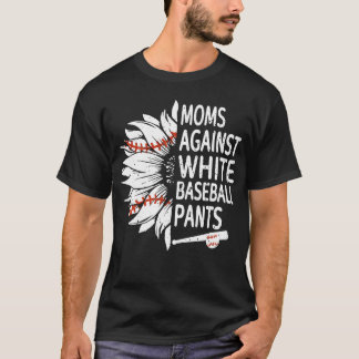 Zonnebloem tegen witte honkbalzuigers t-shirt