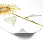 Zonnebloem tekenen -  Funny Birthday Gift Foto Afdruk (Hoek)