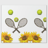Zonnebloem Tennis Matte wrapping papier (Vlak)