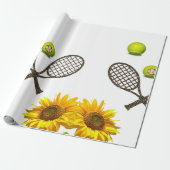 Zonnebloem Tennis Matte wrapping papier (Uitgerold)