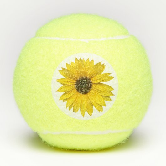 zonnebloem tennisballen (Voorkant)