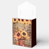 Zonnebloem - Thanksgiving op de zegelbreedte Favor Bedankdoosjes (Geopend)