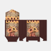 Zonnebloem - Thanksgiving op de zegelbreedte Favor Bedankdoosjes (Uitgevouwen)