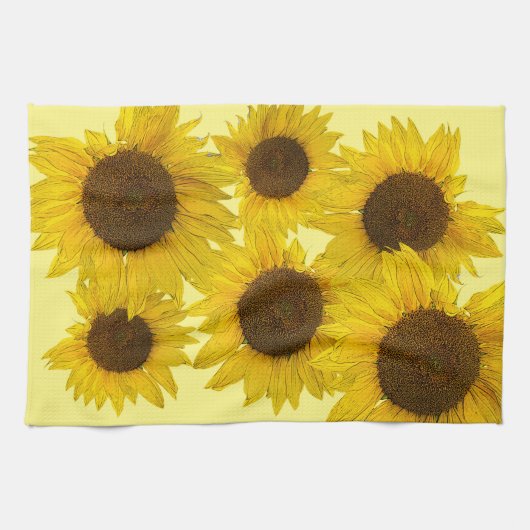 Zonnebloem Theedoek (Horizontaal)