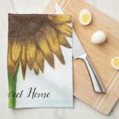 zonnebloem theedoek (Quarter Fold)