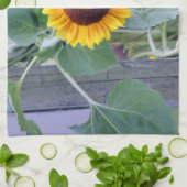 zonnebloem theedoek (Gevouwen)
