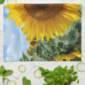 Zonnebloem theedoek (Gevouwen)