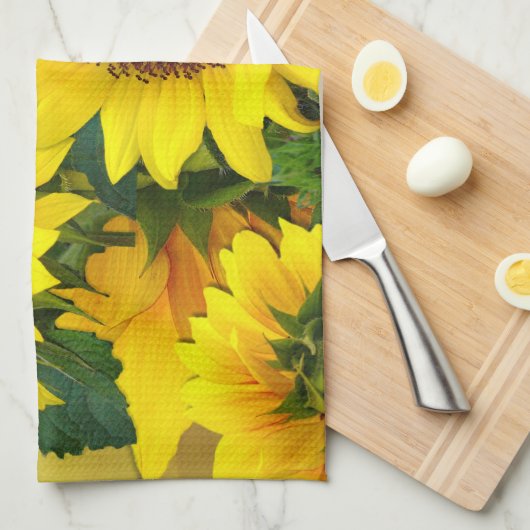 Zonnebloem Theedoek (Quarter Fold)