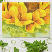 Zonnebloem Theedoek (Gevouwen)