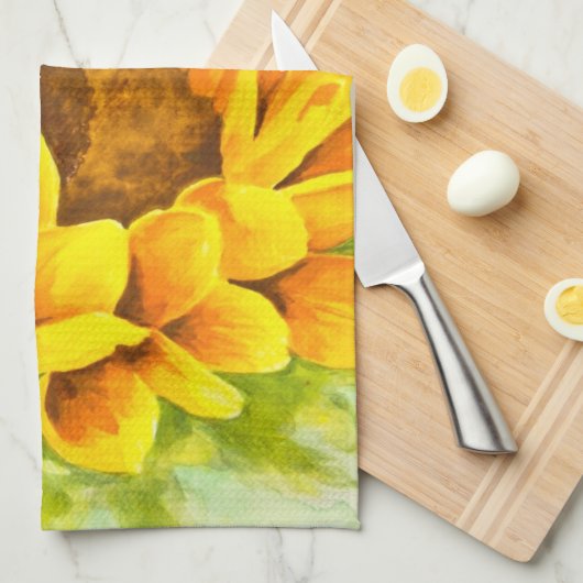 Zonnebloem Theedoek (Quarter Fold)