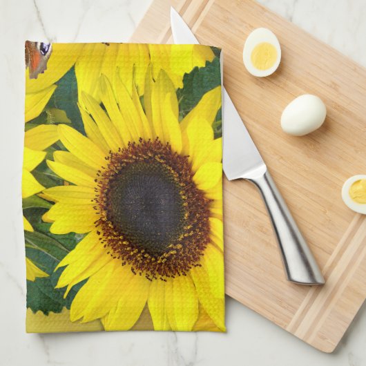 Zonnebloem Theedoek (Quarter Fold)