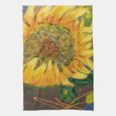 zonnebloem theedoek (Verticaal)