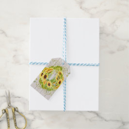 Zonnebloem thema cadeau Labels Cadeaulabel