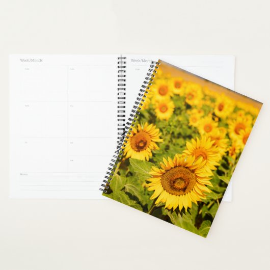 Zonnebloem Thema Gift voor Travel Lover Planner (Display)