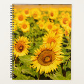 Zonnebloem Thema Gift voor Travel Lover Planner (Voorkant)