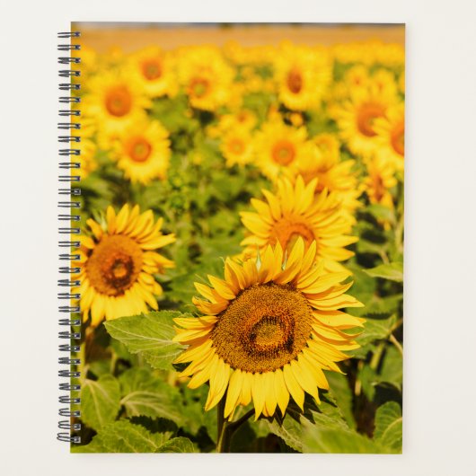 Zonnebloem Thema Gift voor Travel Lover Planner (Voorkant)