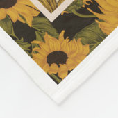 Zonnebloem thema Je bent mijn zonneschijn Fleece Deken (Hoek)