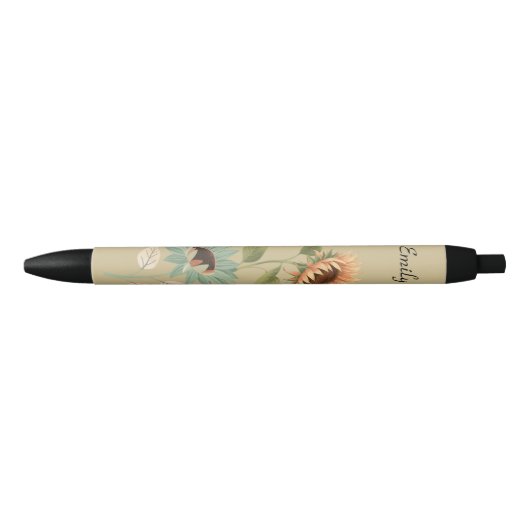 Zonnebloem Thema Naam Pen Voor Planners (Voorkant)