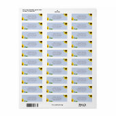 Zonnebloem Thema Retourstickers Etiket (Full Sheet)