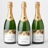 Zonnebloem Thema Sjabloon Champagne Labels Sparkling Wijnetiket (Flessen)