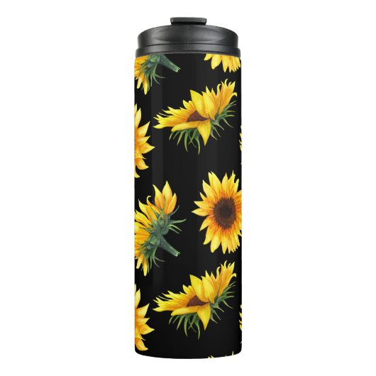 Zonnebloem Thermale Tumbler Thermosbeker (Voorkant)