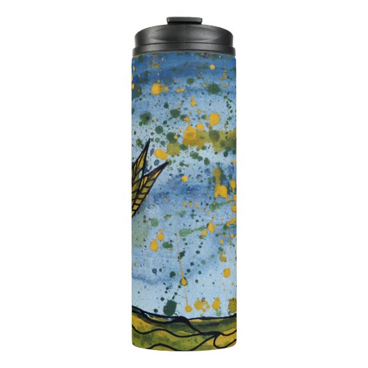 Zonnebloem Thermosbeker (Voorkant)