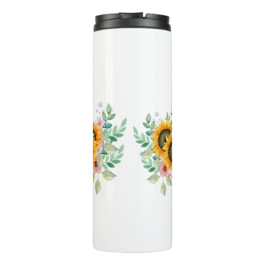 Zonnebloem Thermosbeker (Achterkant)