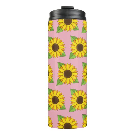 Zonnebloem Thermosbeker (Voorkant)