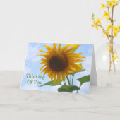 Zonnebloem Thinking of You Kaart (Gele Bloem)
