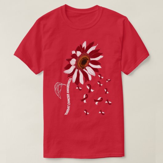 Zonnebloem Throat Cancer Aw T-shirt (Design voorkant)