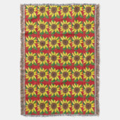 Zonnebloem Throw Blanket Deken (Voorkant Verticaal)